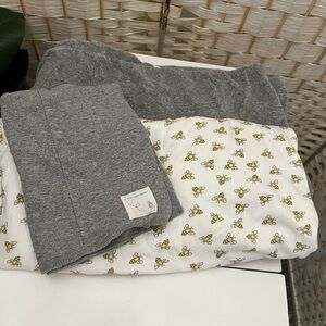 Burt’s Bees baby towels and burp cloth